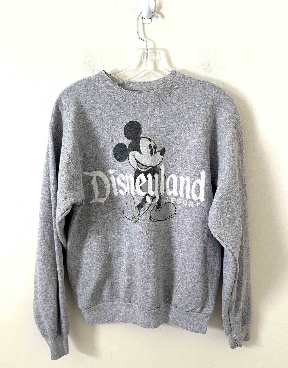 Disneyland Disney Parks Hanes Retro Official Crew Sweatshirt Gray Size Small
